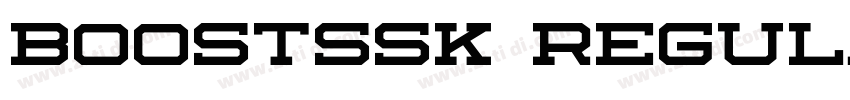 BoostSSK Regular字体转换